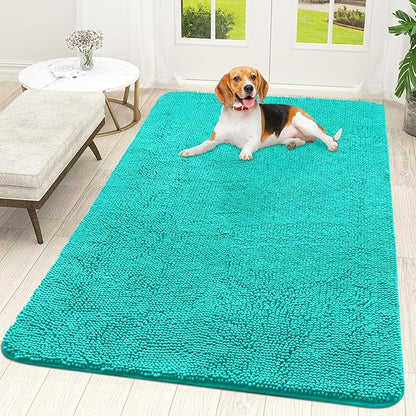 OLANLY Dog Door Mat for Muddy Paws 59x35, Absorbs Moisture and Dirt, Absorbent by OLANLY