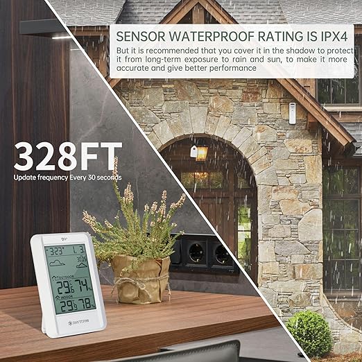 Outdoor Thermometer Weather Stations Wireless High Precision Temperature - Image 6