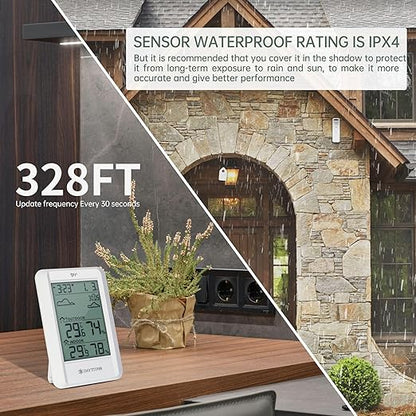 Outdoor Thermometer Weather Stations Wireless High Precision Temperature - Image 6