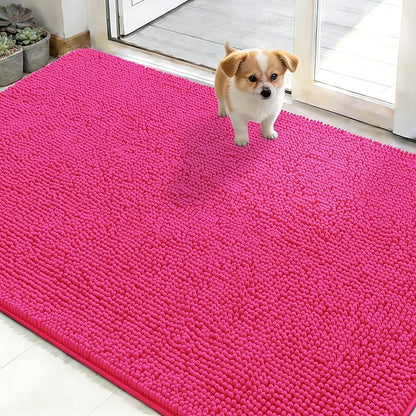 OLANLY Dog Door Mat for Muddy Paws 48x30, Absorbs Moisture and Dirt, Absorbent by OLANLY