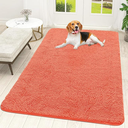 OLANLY Dog Door Mat for Muddy Paws 59x35, Absorbs Moisture and Dirt, Absorbent by OLANLY