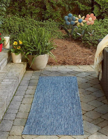 Unique Loom Collection Casual Transitional Solid Heathered Indoor/Outdoor - Image 3