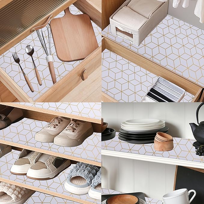 Cabinets Drawer Liner Non Slip 12 Inch Wide X 20 Ft Kitchen Shelf Liner Non - Image 2