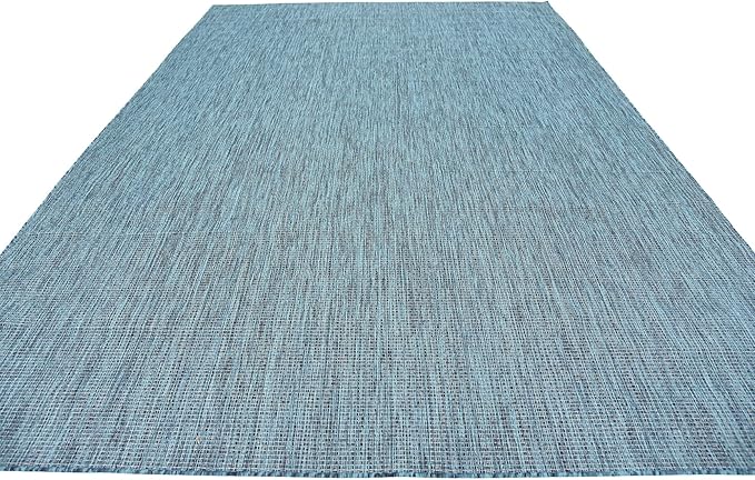 Unique Loom Collection Casual Transitional Solid Heathered Indoor/Outdoor - Image 5
