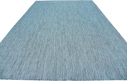 Unique Loom Collection Casual Transitional Solid Heathered Indoor/Outdoor - Image 5