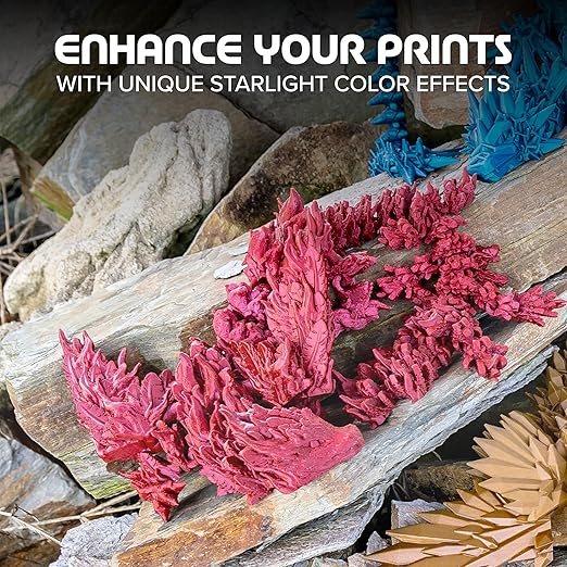 Polymaker Panchroma Red Color Changing PLA, Glitter Starlight Mars 3D Printer - Image 2