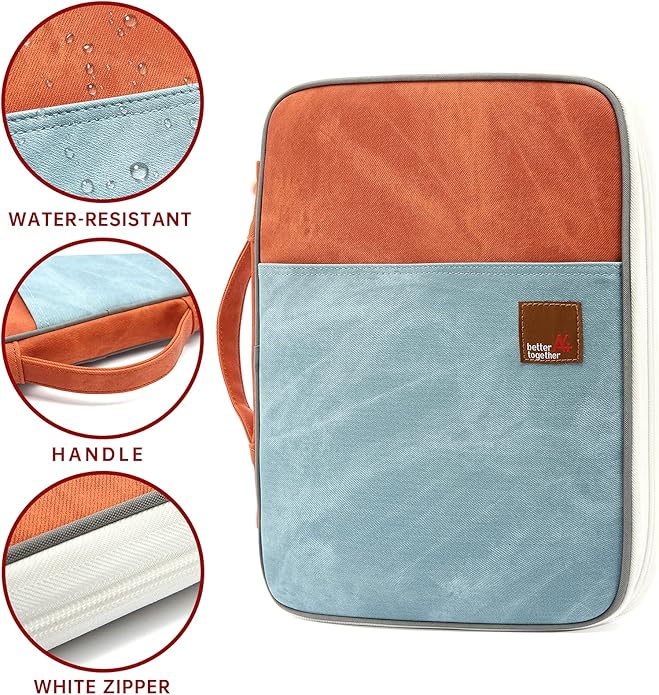 Document A4 Bag Case Waterproof Organizer Portfolio Office Travel Zipper - Image 4
