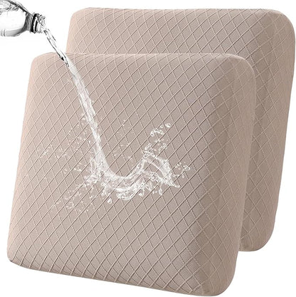 Fuloon Waterproof Seat Cushion Covers 2 PCS, Stretch Sofa Cushion Slipcovers by Fuloon