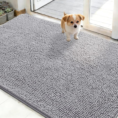 OLANLY Dog Door Mat for Muddy Paws 48x30, Absorbs Moisture and Dirt, Absorbent by OLANLY