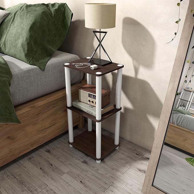 Homes: Inside + Out Apexa Modern 3-Tier Narrow Shelving Units, Collectibles - Image 4