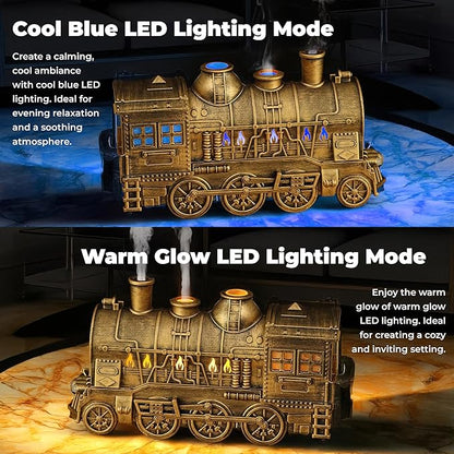 OMEO Gold Small Train Aromatherapy Humidifier & Essential Oil Diffuser - Image 3