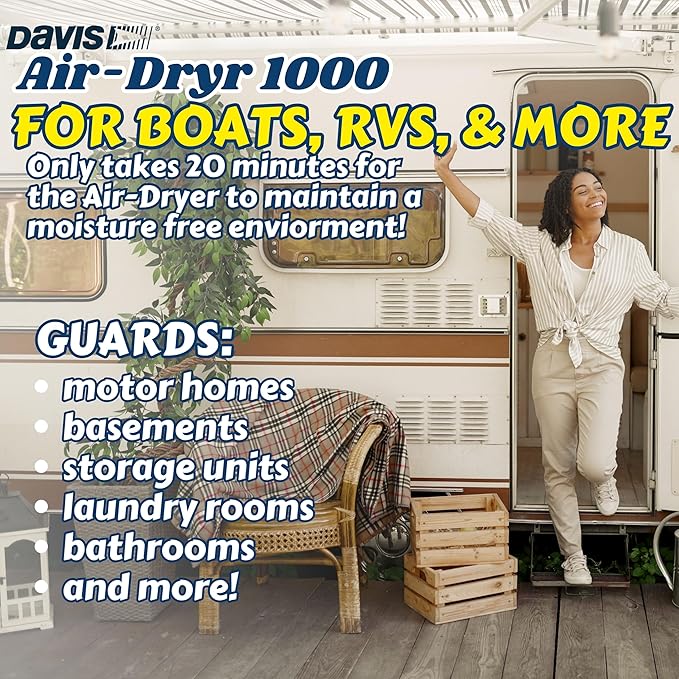 Davis Instruments Air-Dryr 1000 Dehumidifier Bundle Quiet Boat Dehumidifier - Image 6