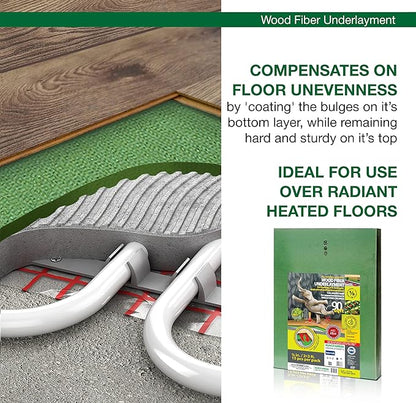 Wood Fiber Flooring Underlayment, 3mm Thickness - Image 7