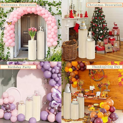 Cylinder Stands for Party Roman Pillar Stand Flower Cake Pedestal Stands for - Image 3