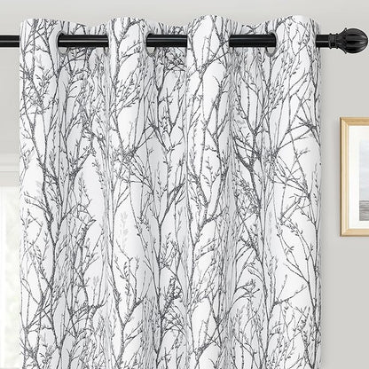 DriftAway Tree Branch Blackout Curtains Double Layer 102 Inches Long - Image 2