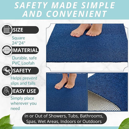 Enkosi Loofah Shower Mat Non-Slip - Image 3