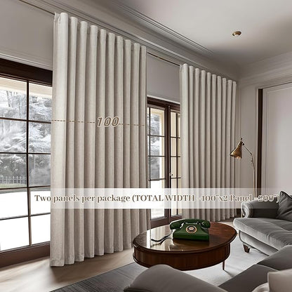 Extra Wide 100 Inch Blackout Curtains 96 Inches Long - Image 6
