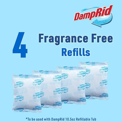 DampRid - Fragrance Free Moisture Absorber 10.5 oz. Easy Fill Refill Packs - 4 - Image 4