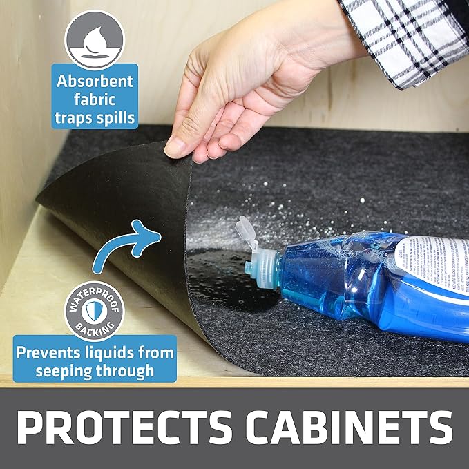 Drymate Premium XL Under Sink Mat, Waterproof Cabinet Protection Mats - Image 2