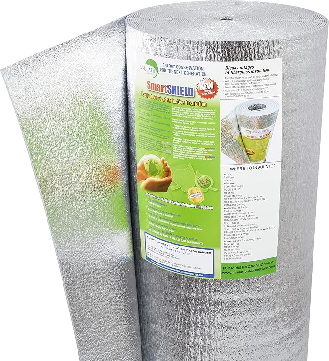 INSULATION MARKETPLACE SmartSHIELD -3mm 48 inchx100Ft ReflectiveINSULATION roll by INSULATIONMARKETPLACE