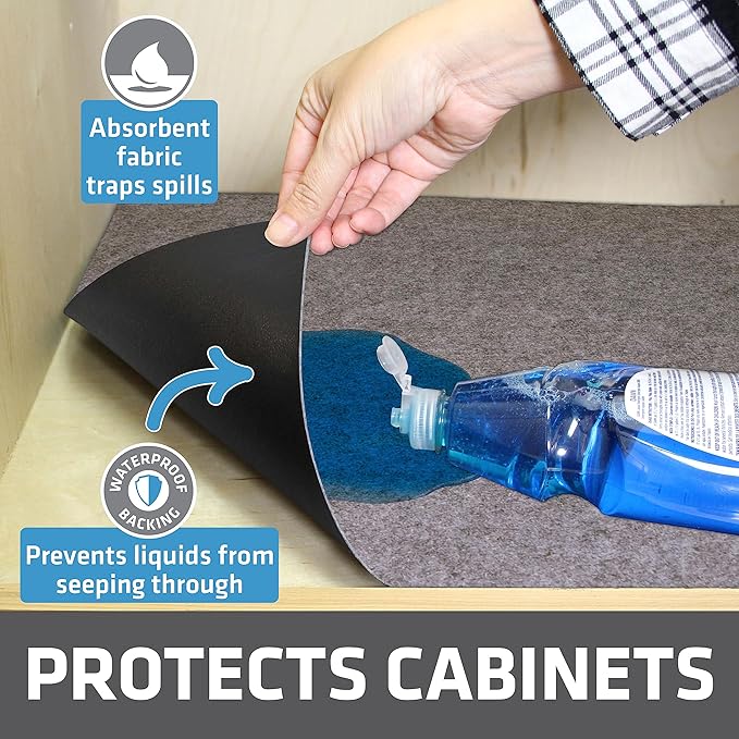 Drymate Premium Under Sink Mat, Waterproof Cabinet Protection Mats - Image 2