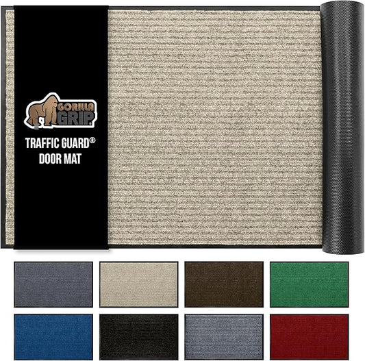GORILLA GRIP Waterproof Traffic Guard Door Mat, Heavy Duty Entryway Mats by GorillaGrip
