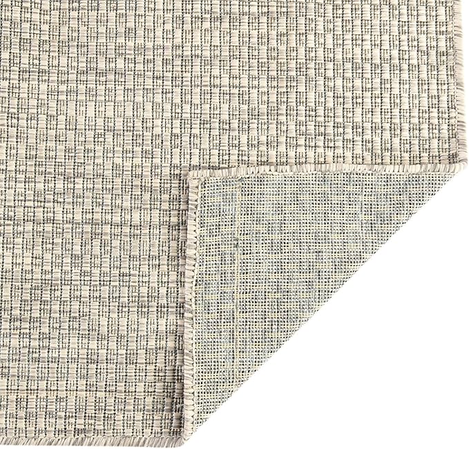 Unique Loom Collection Casual Transitional Solid Heathered Indoor/Outdoor - Image 7