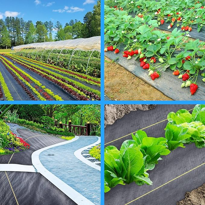 3ft x100ft Pro Black Weed Barrier, 6oz Premium Landscape Fabric-Heavy Duty - Image 7