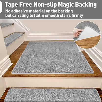 PURE ERA Carpet Stair Tread Landing Mat Tape Free Self Adhesive Non Slip Skid - Image 4