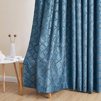 HLC.ME Versailles Lattice Flocked 100% Complete Blackout Thermal Insulated - Image 5