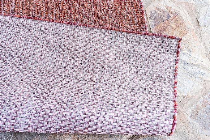 Unique Loom Collection Casual Transitional Solid Heathered Indoor/Outdoor - Image 7