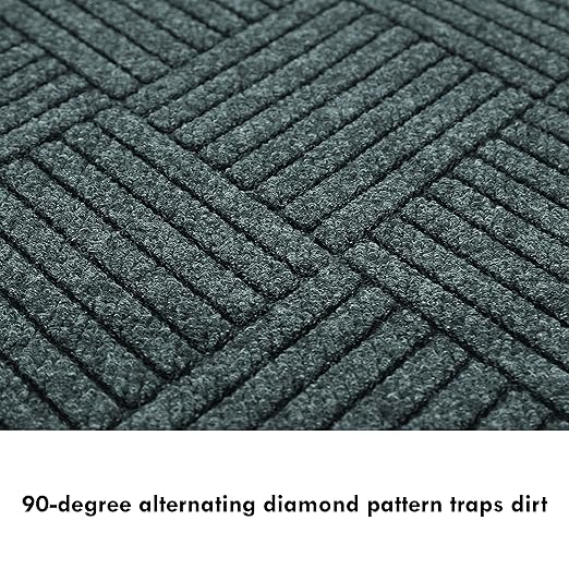 Guardian EcoGuard Diamond Indoor Wiper Floor Mat, Recycled Plactic and Rubber - Image 6