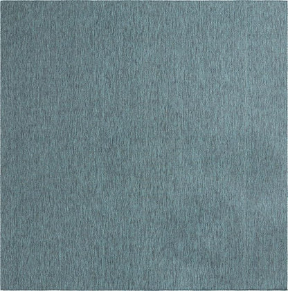 Unique Loom Collection Casual Transitional Solid Heathered Indoor/Outdoor - Image 2