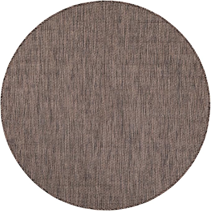 Unique Loom Outdoor Solid Collection Area Rug - Image 3