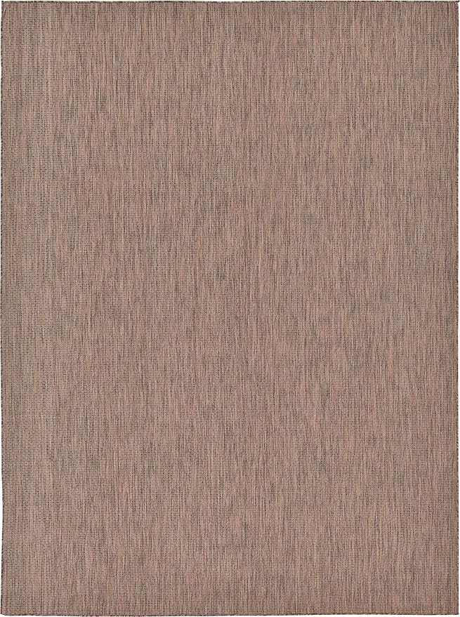 Unique Loom Collection Casual Transitional Solid Heathered Indoor/Outdoor - Image 7