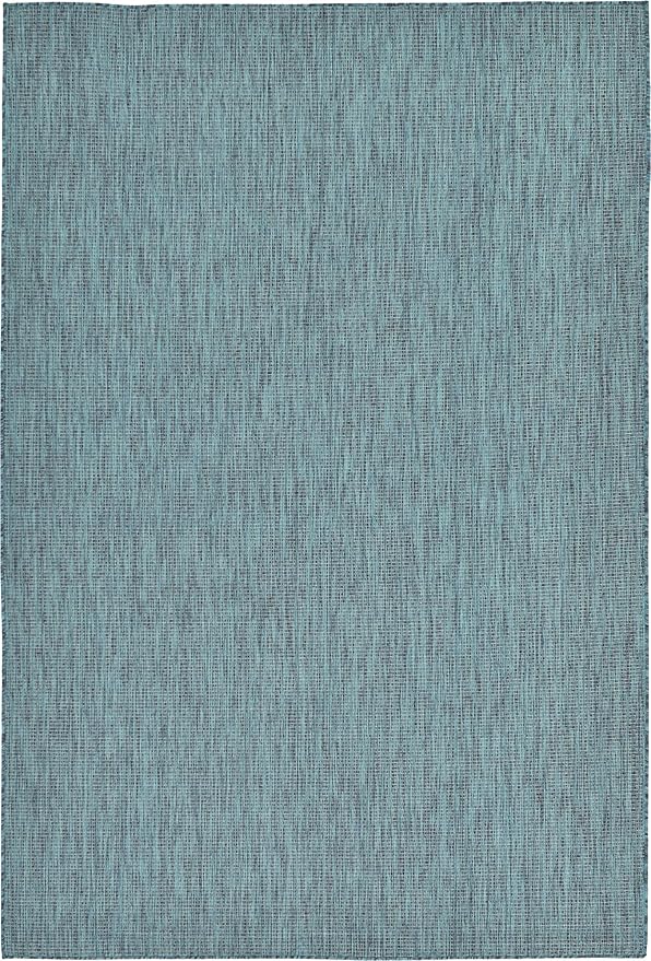 Unique Loom Collection Casual Transitional Solid Heathered Indoor/Outdoor - Image 3