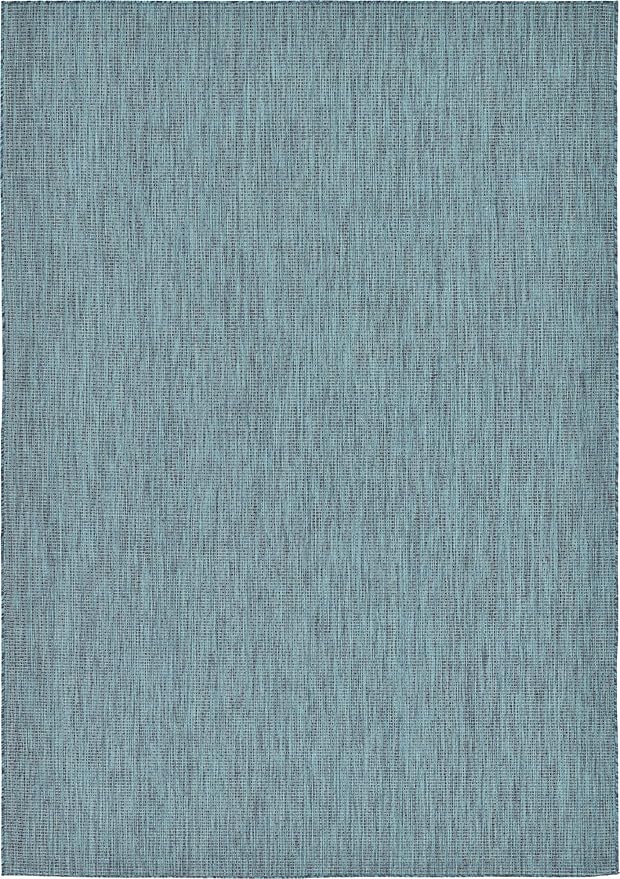 Unique Loom Collection Casual Transitional Solid Heathered Indoor/Outdoor - Image 4
