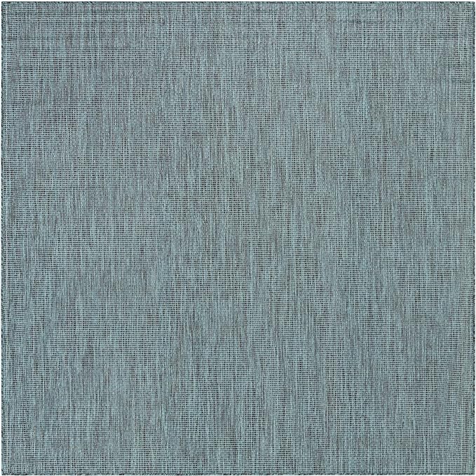 Unique Loom Outdoor Solid Collection Area Rug - Image 2