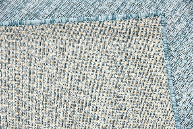 Unique Loom Collection Casual Transitional Solid Heathered Indoor/Outdoor - Image 12
