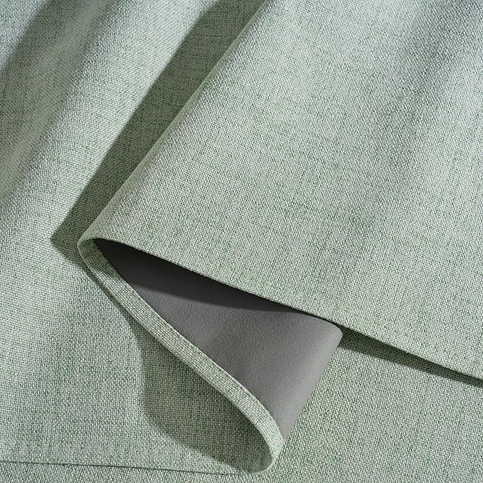RYB HOME Sage Green 100% Blackout Curtains 96 inches Long, Thermal Insulated - Image 4
