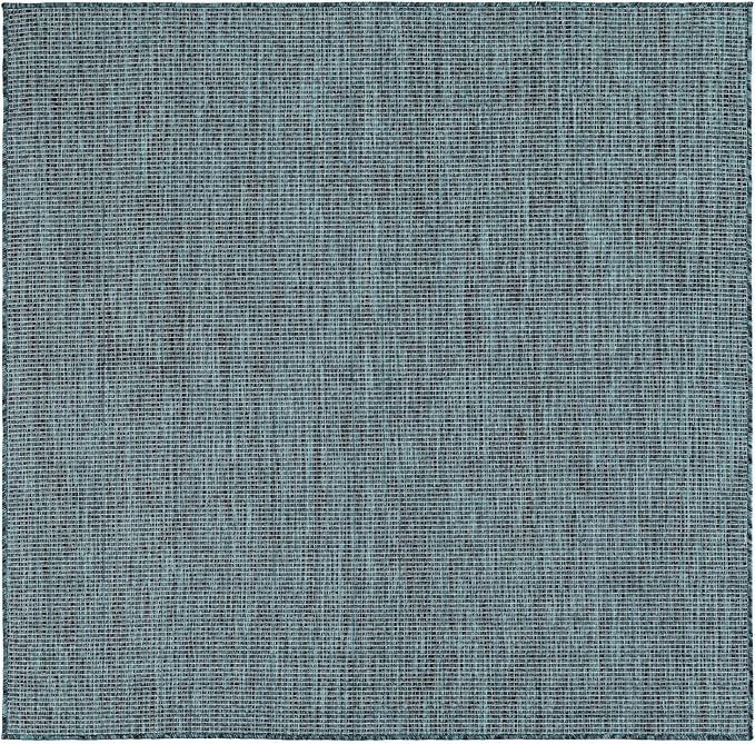 Unique Loom Outdoor Solid Collection Area Rug - Image 2