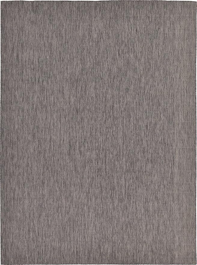 Unique Loom Collection Casual Transitional Solid Heathered Indoor/Outdoor by UniqueLoom
