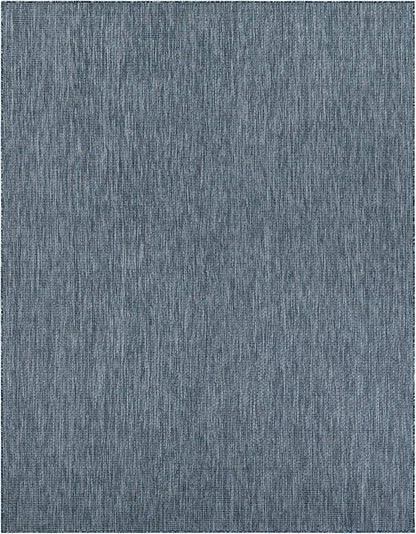 Unique Loom Outdoor Solid Collection Area Rug - Image 2