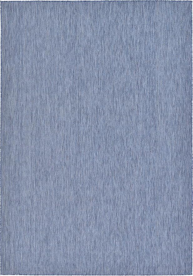 Unique Loom Collection Casual Transitional Solid Heathered Indoor/Outdoor by UniqueLoom