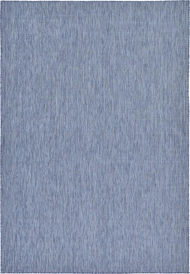 Unique Loom Collection Casual Transitional Solid Heathered Indoor/Outdoor by UniqueLoom