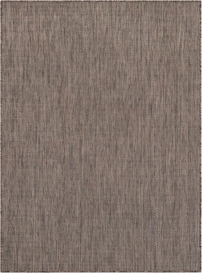 Unique Loom Outdoor Solid Collection Area Rug - Image 3