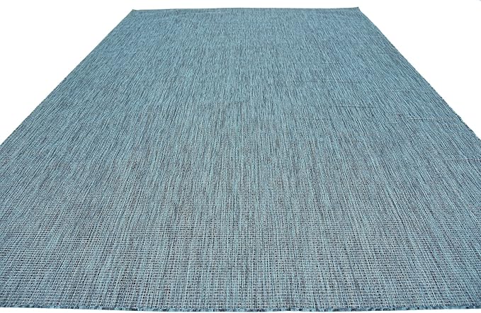 Unique Loom Collection Casual Transitional Solid Heathered Indoor/Outdoor - Image 6