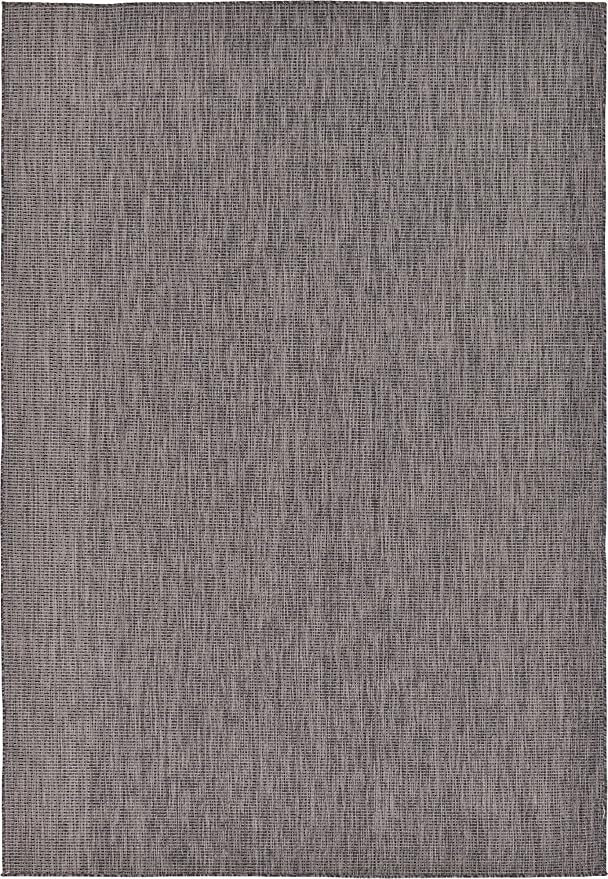 Unique Loom Collection Casual Transitional Solid Heathered Indoor/Outdoor by UniqueLoom