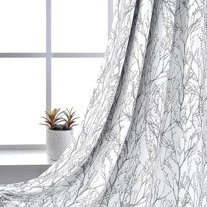 DriftAway Tree Branch Blackout Curtains Double Layer 90 Inches Long - Image 2