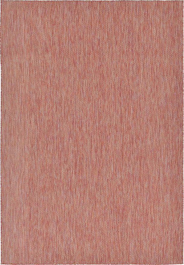 Unique Loom Collection Casual Transitional Solid Heathered Indoor/Outdoor - Image 7